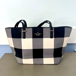 Kate Spade woven gingham purse.